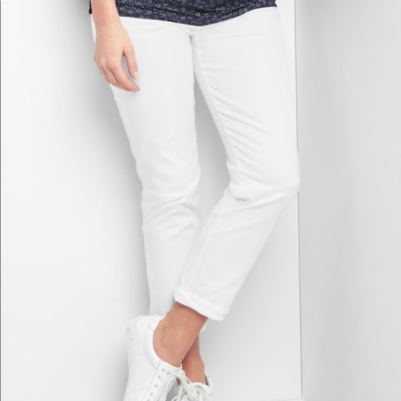 GAP Denim - GAP Maternity 1969 Best Girlfriend White Jeans
